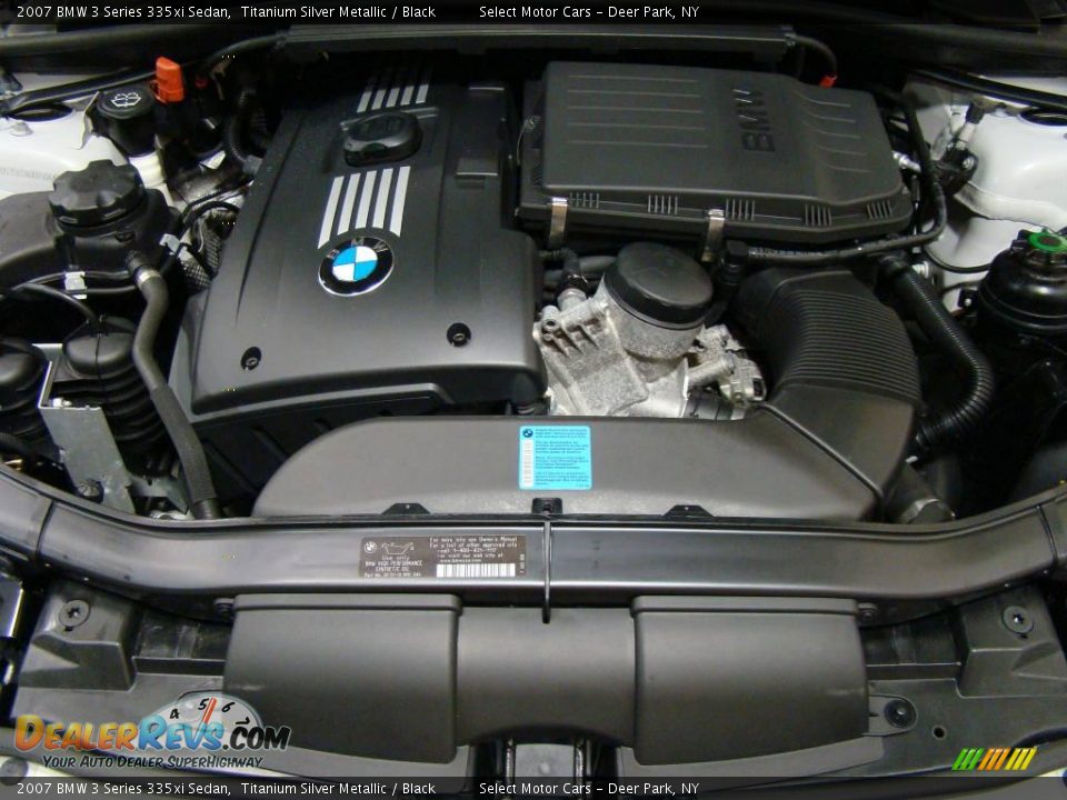 2007 BMW 3 Series 335xi Sedan Titanium Silver Metallic / Black Photo #14