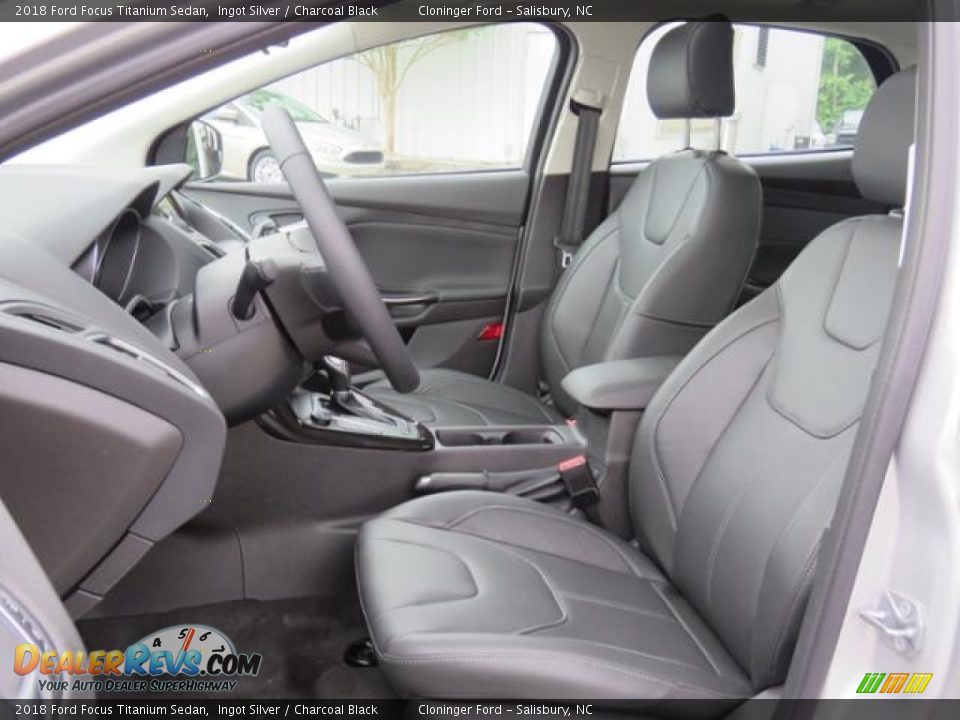 2018 Ford Focus Titanium Sedan Ingot Silver / Charcoal Black Photo #7