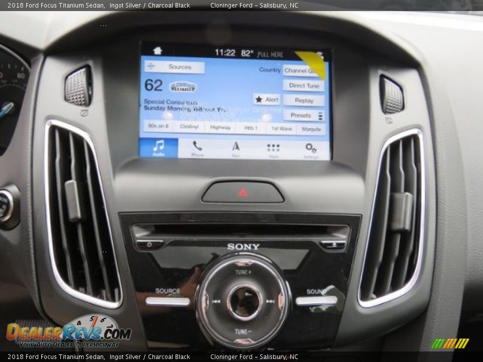 2018 Ford Focus Titanium Sedan Ingot Silver / Charcoal Black Photo #11