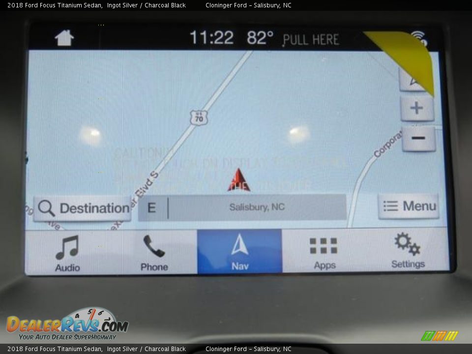 2018 Ford Focus Titanium Sedan Ingot Silver / Charcoal Black Photo #12