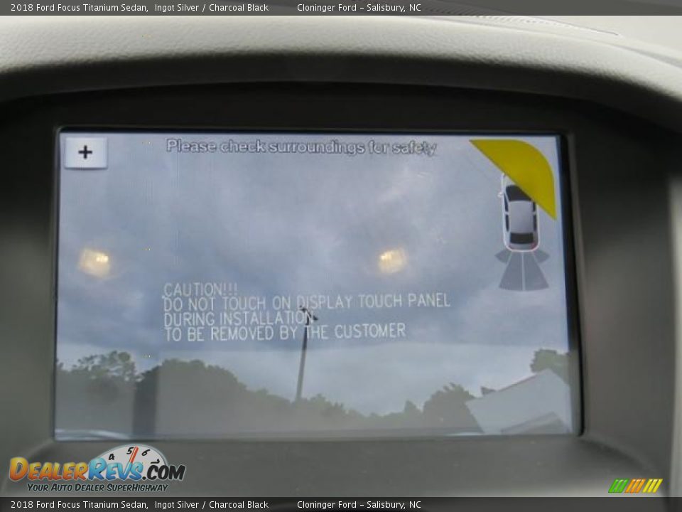 2018 Ford Focus Titanium Sedan Ingot Silver / Charcoal Black Photo #13