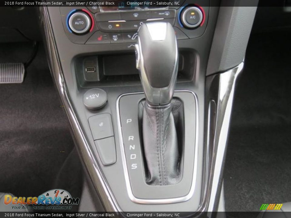 2018 Ford Focus Titanium Sedan Ingot Silver / Charcoal Black Photo #15