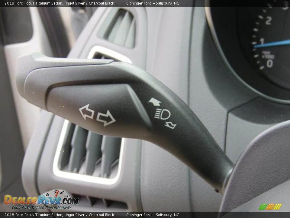 2018 Ford Focus Titanium Sedan Ingot Silver / Charcoal Black Photo #18