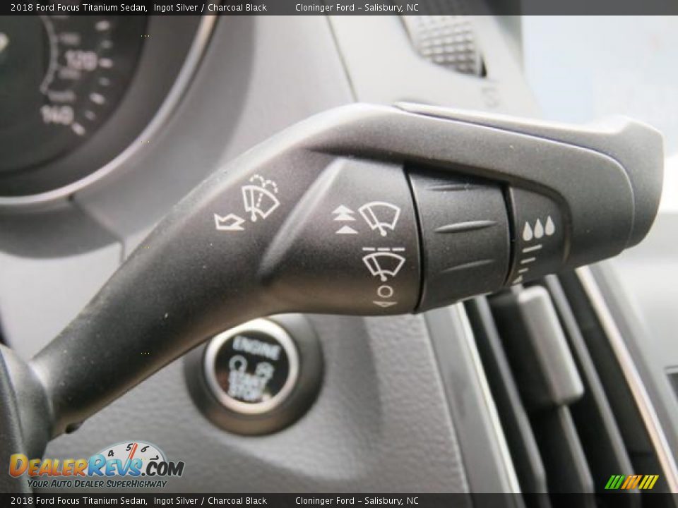 2018 Ford Focus Titanium Sedan Ingot Silver / Charcoal Black Photo #19