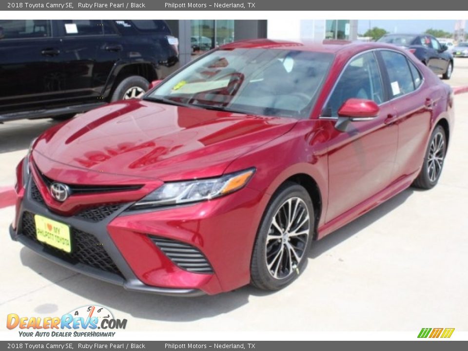 2018 Toyota Camry SE Ruby Flare Pearl / Black Photo #3