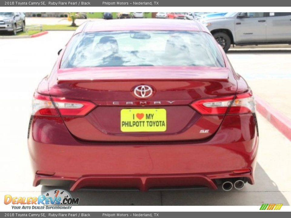2018 Toyota Camry SE Ruby Flare Pearl / Black Photo #7