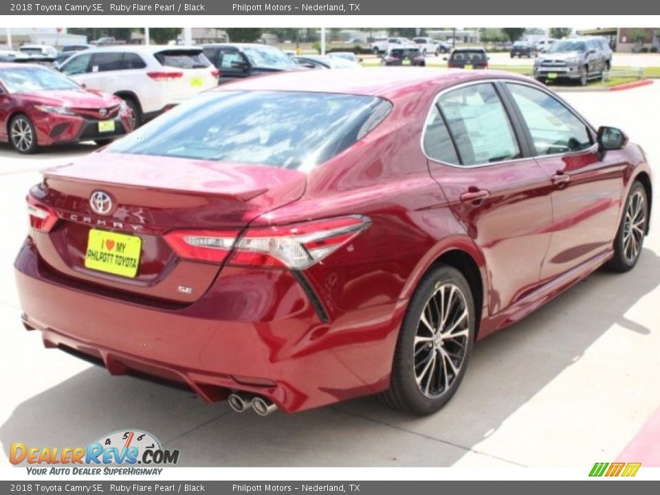 2018 Toyota Camry SE Ruby Flare Pearl / Black Photo #8