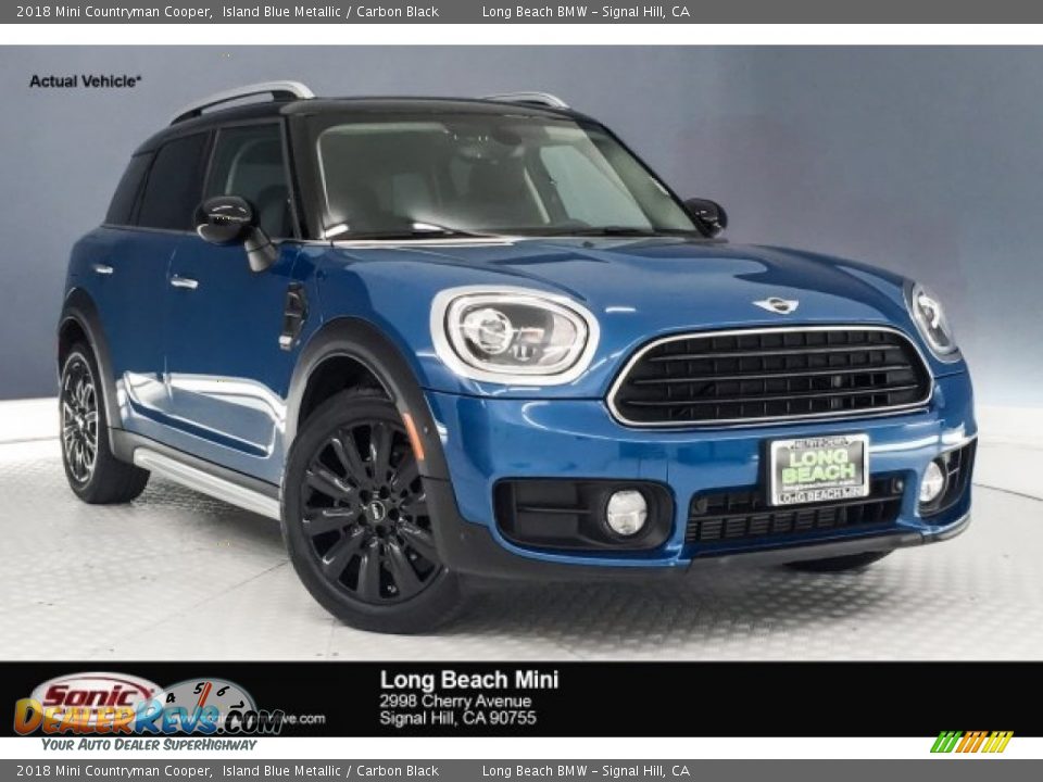 2018 Mini Countryman Cooper Island Blue Metallic / Carbon Black Photo #1
