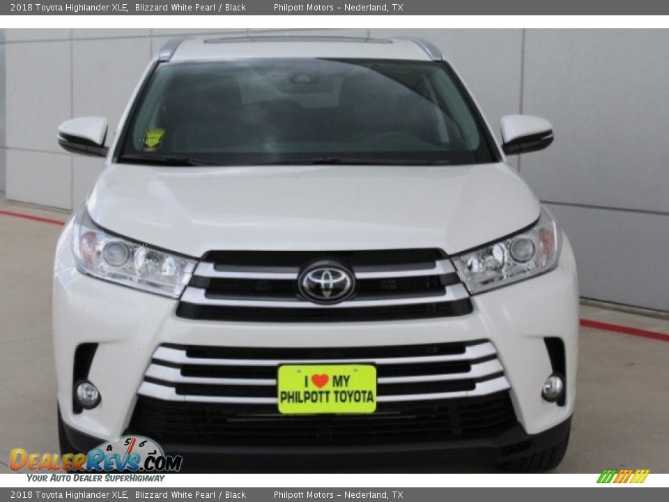 2018 Toyota Highlander XLE Blizzard White Pearl / Black Photo #2