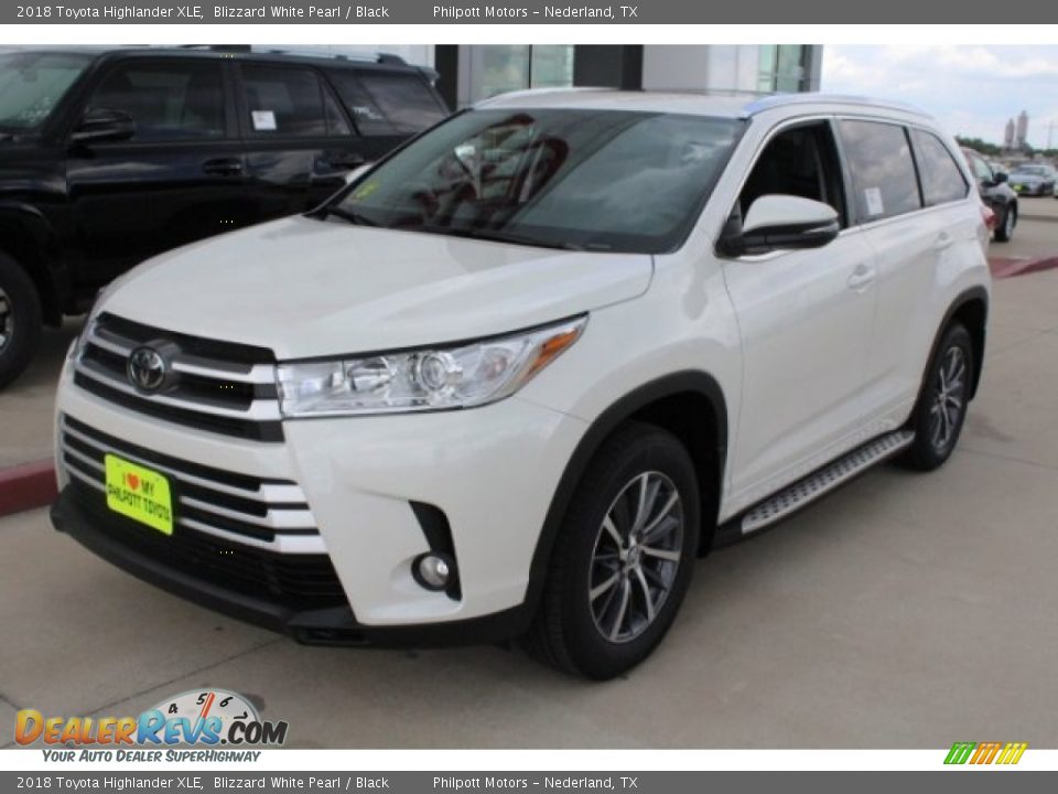 2018 Toyota Highlander XLE Blizzard White Pearl / Black Photo #3