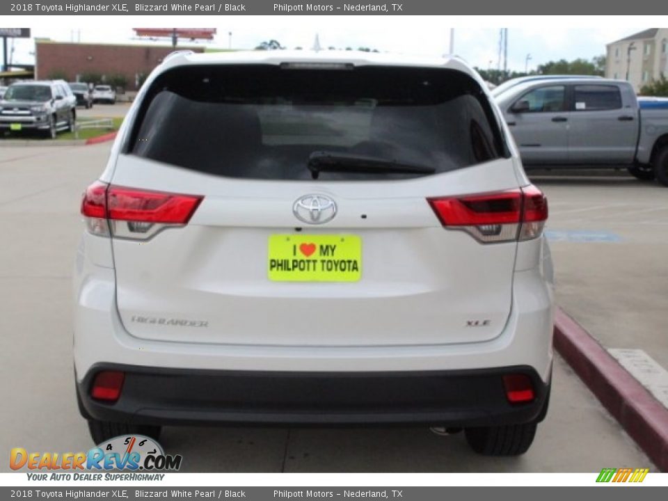 2018 Toyota Highlander XLE Blizzard White Pearl / Black Photo #7