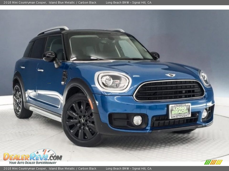 2018 Mini Countryman Cooper Island Blue Metallic / Carbon Black Photo #12