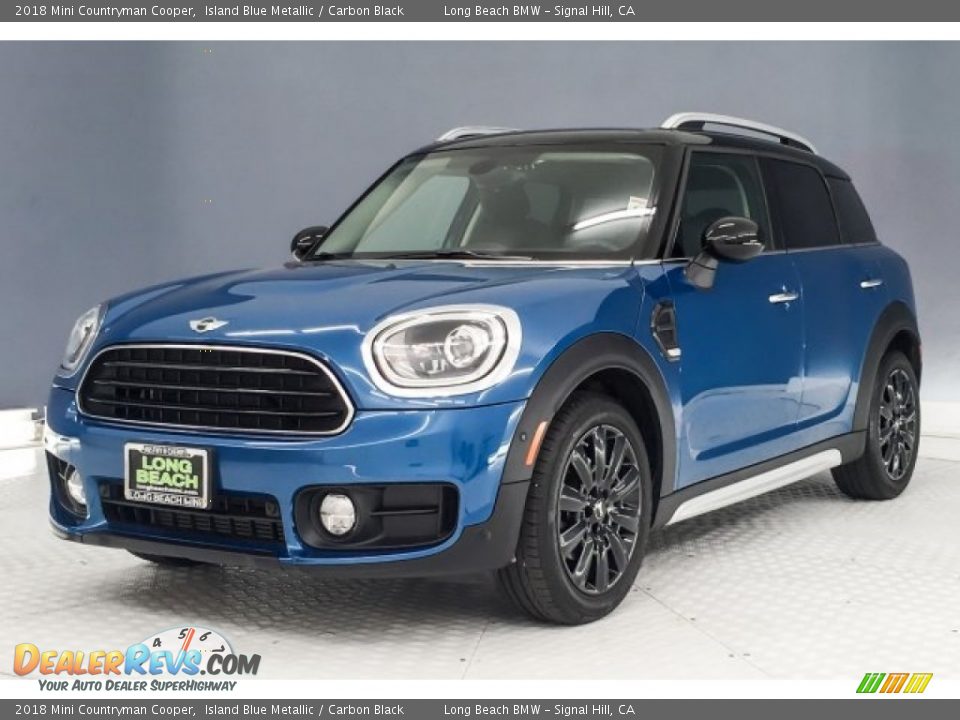2018 Mini Countryman Cooper Island Blue Metallic / Carbon Black Photo #13