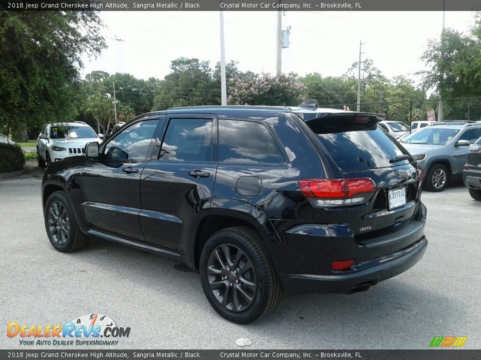 2018 Jeep Grand Cherokee High Altitude Sangria Metallic / Black Photo #3