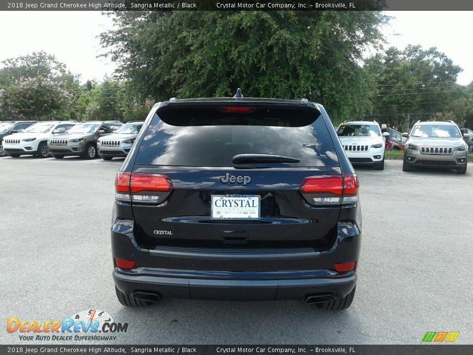 2018 Jeep Grand Cherokee High Altitude Sangria Metallic / Black Photo #4