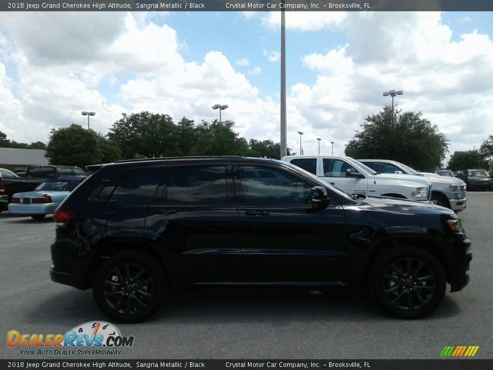 2018 Jeep Grand Cherokee High Altitude Sangria Metallic / Black Photo #6
