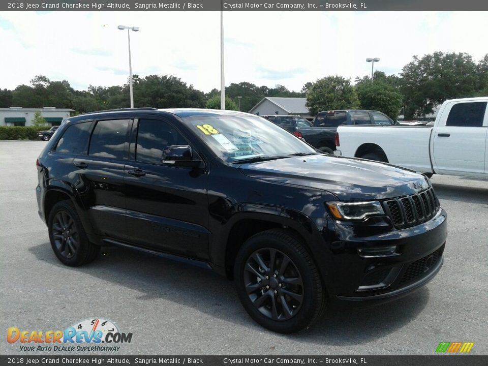 2018 Jeep Grand Cherokee High Altitude Sangria Metallic / Black Photo #7