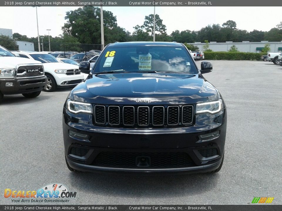 2018 Jeep Grand Cherokee High Altitude Sangria Metallic / Black Photo #8