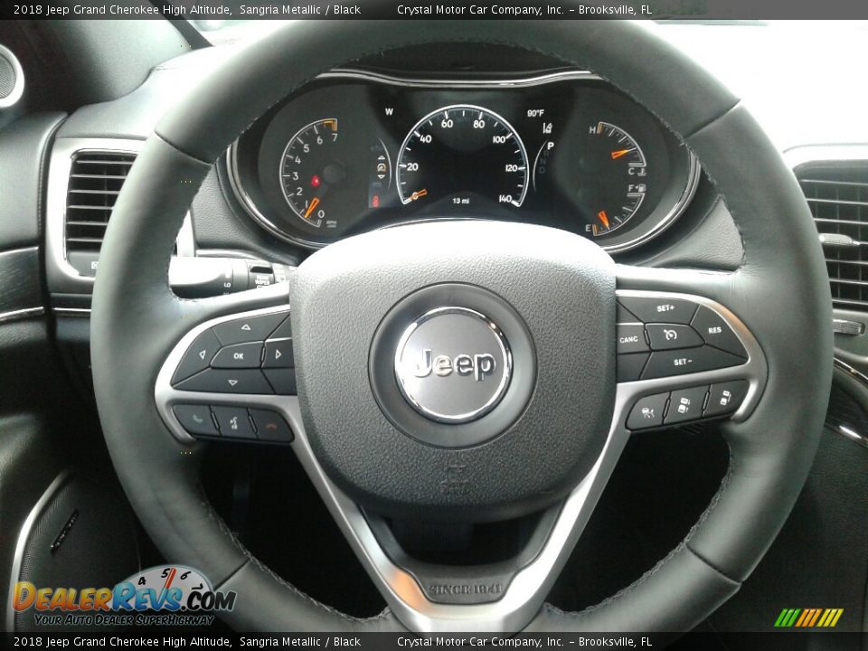 2018 Jeep Grand Cherokee High Altitude Sangria Metallic / Black Photo #14