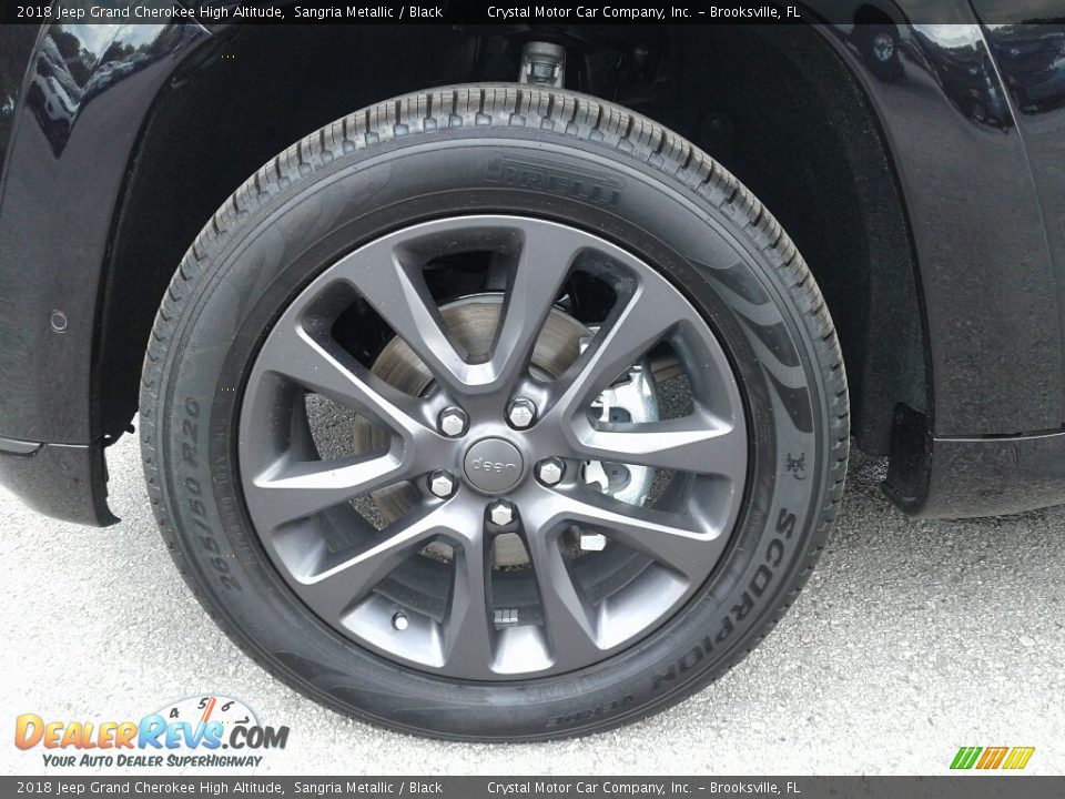 2018 Jeep Grand Cherokee High Altitude Sangria Metallic / Black Photo #22