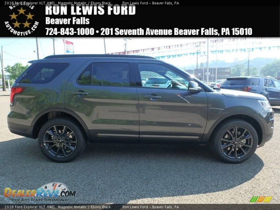 2018 Ford Explorer XLT 4WD Magnetic Metallic / Ebony Black Photo #1