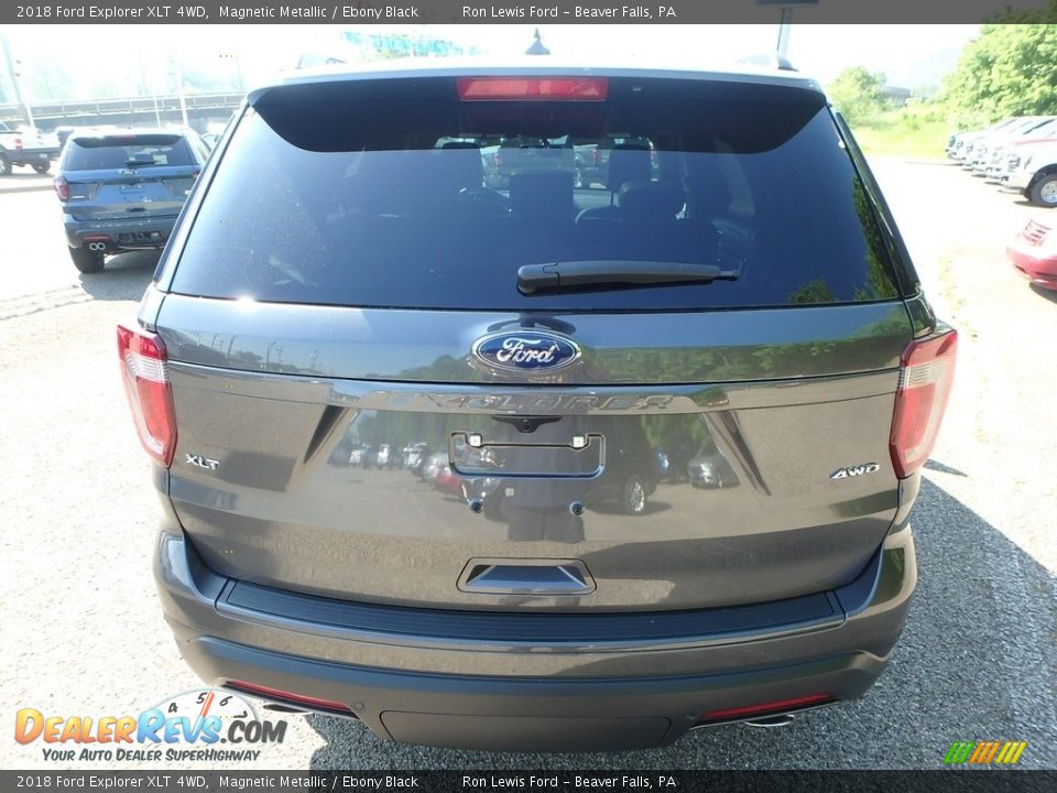 2018 Ford Explorer XLT 4WD Magnetic Metallic / Ebony Black Photo #4
