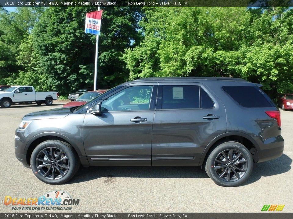 2018 Ford Explorer XLT 4WD Magnetic Metallic / Ebony Black Photo #6