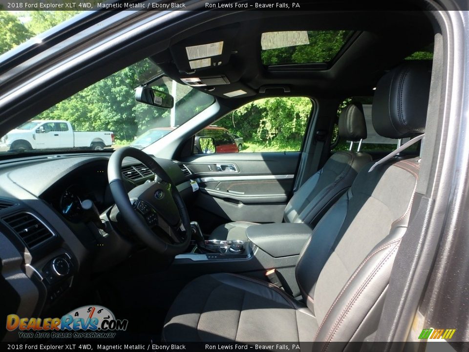 2018 Ford Explorer XLT 4WD Magnetic Metallic / Ebony Black Photo #10