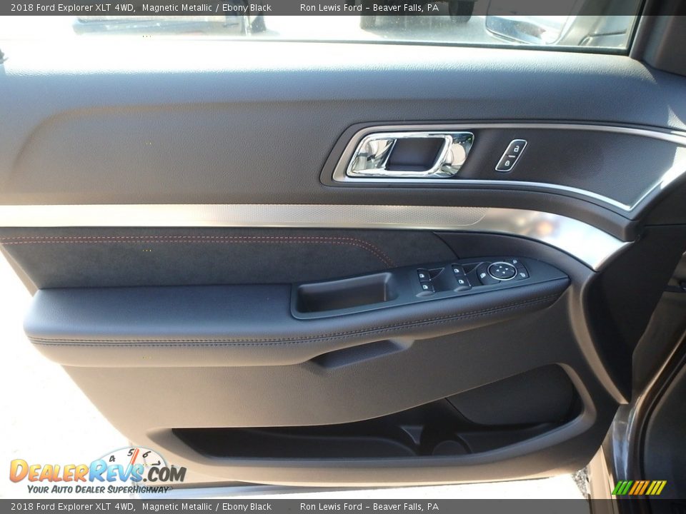 2018 Ford Explorer XLT 4WD Magnetic Metallic / Ebony Black Photo #14
