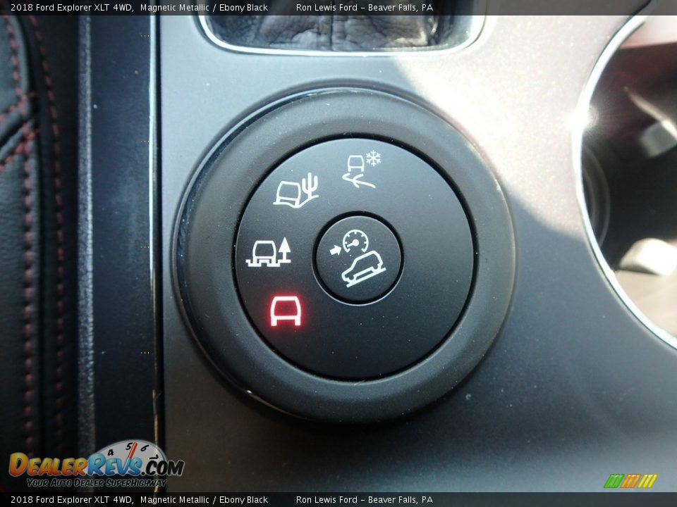 2018 Ford Explorer XLT 4WD Magnetic Metallic / Ebony Black Photo #17