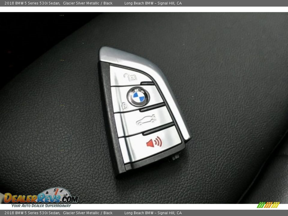 2018 BMW 5 Series 530i Sedan Glacier Silver Metallic / Black Photo #11