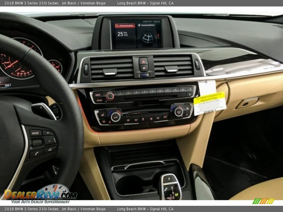 2018 BMW 3 Series 330i Sedan Jet Black / Venetian Beige Photo #5