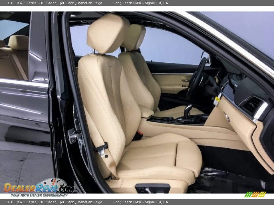 2018 BMW 3 Series 330i Sedan Jet Black / Venetian Beige Photo #6