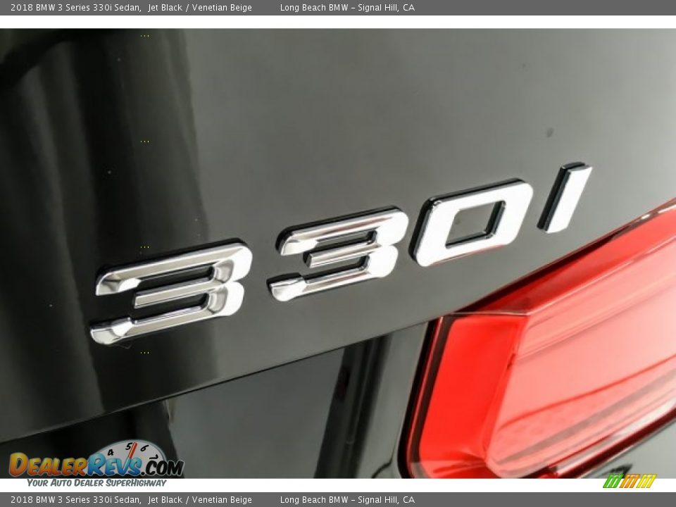 2018 BMW 3 Series 330i Sedan Jet Black / Venetian Beige Photo #7