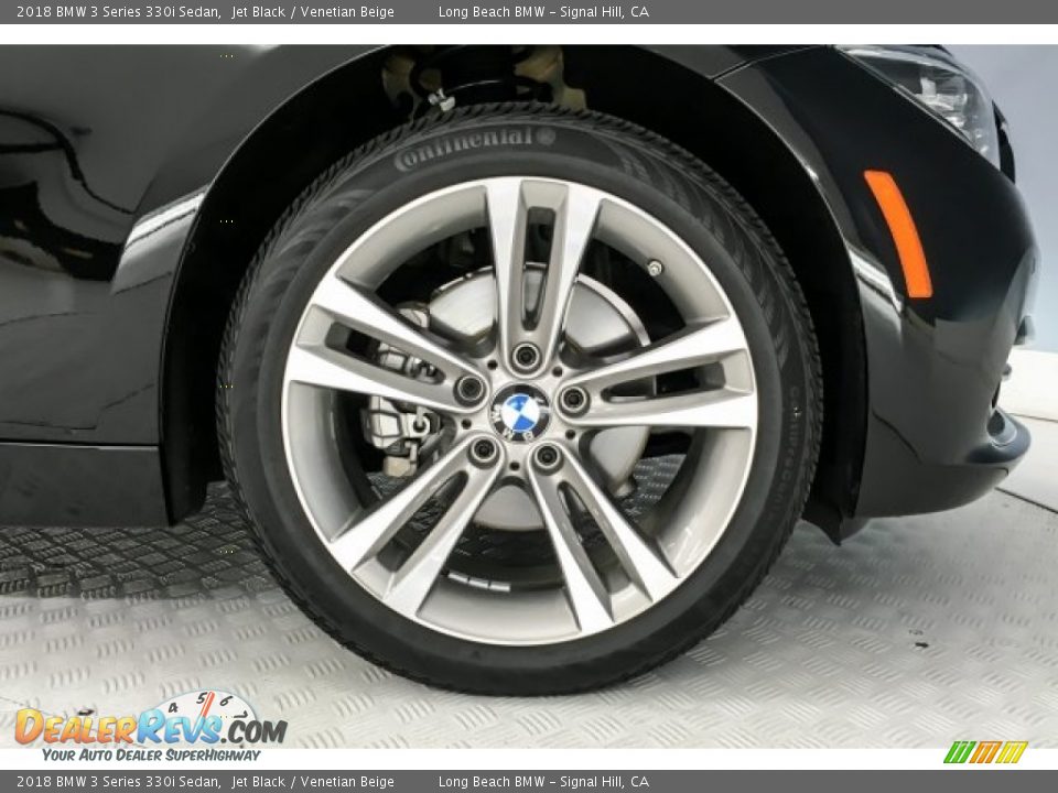 2018 BMW 3 Series 330i Sedan Jet Black / Venetian Beige Photo #8