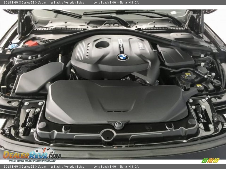 2018 BMW 3 Series 330i Sedan Jet Black / Venetian Beige Photo #9