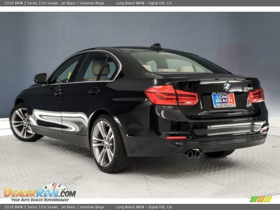 2018 BMW 3 Series 330i Sedan Jet Black / Venetian Beige Photo #10