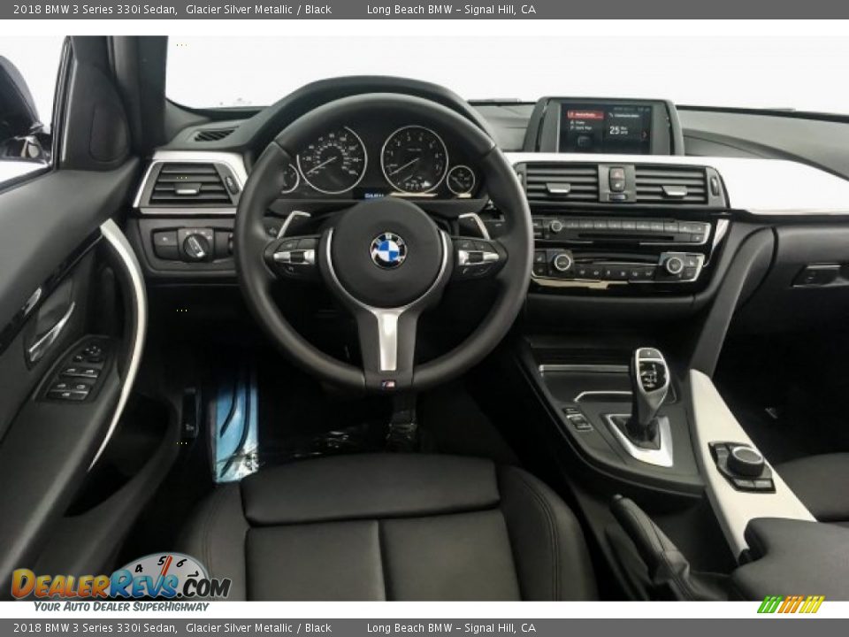 2018 BMW 3 Series 330i Sedan Glacier Silver Metallic / Black Photo #4
