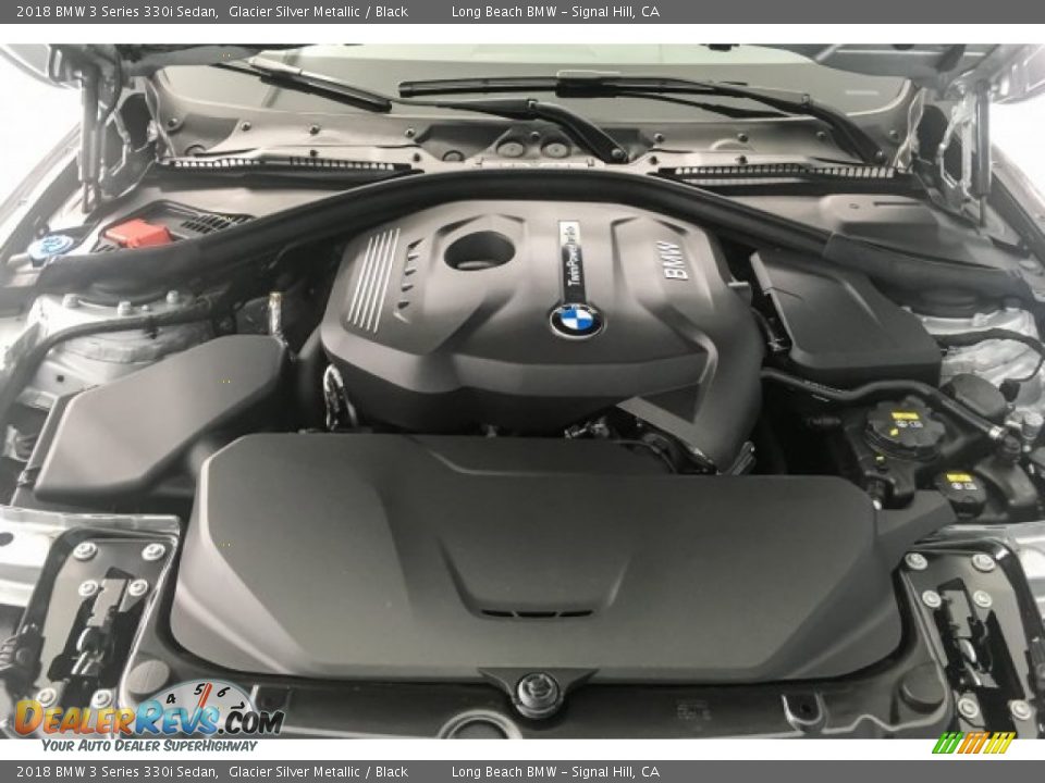 2018 BMW 3 Series 330i Sedan Glacier Silver Metallic / Black Photo #9