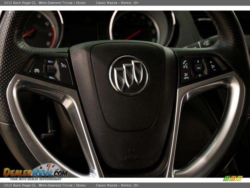 2013 Buick Regal GS White Diamond Tricoat / Ebony Photo #7