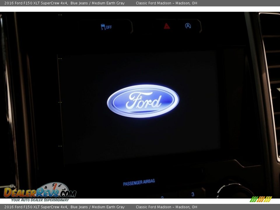 2016 Ford F150 XLT SuperCrew 4x4 Blue Jeans / Medium Earth Gray Photo #10