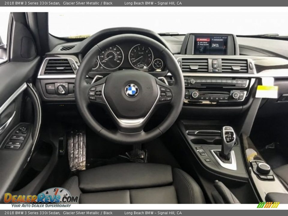 2018 BMW 3 Series 330i Sedan Glacier Silver Metallic / Black Photo #4