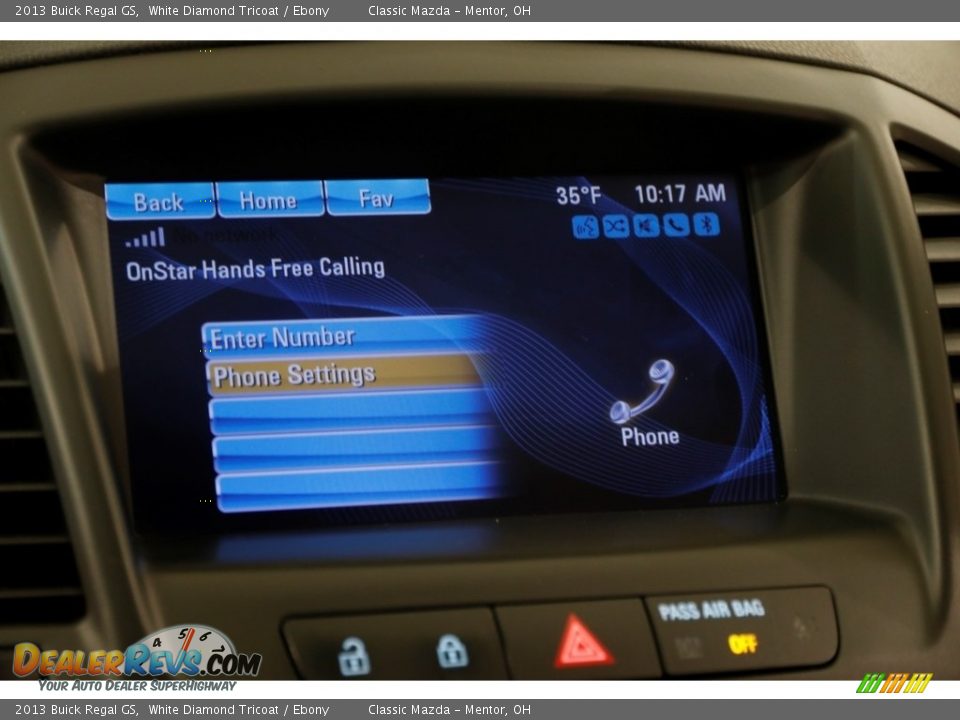 2013 Buick Regal GS White Diamond Tricoat / Ebony Photo #12