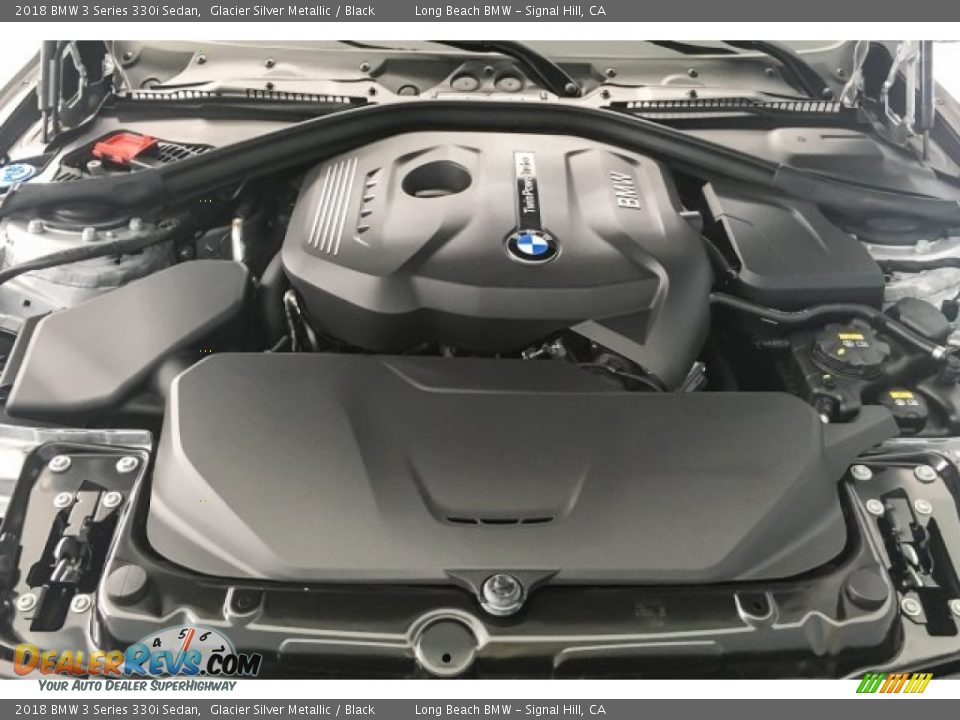 2018 BMW 3 Series 330i Sedan Glacier Silver Metallic / Black Photo #9