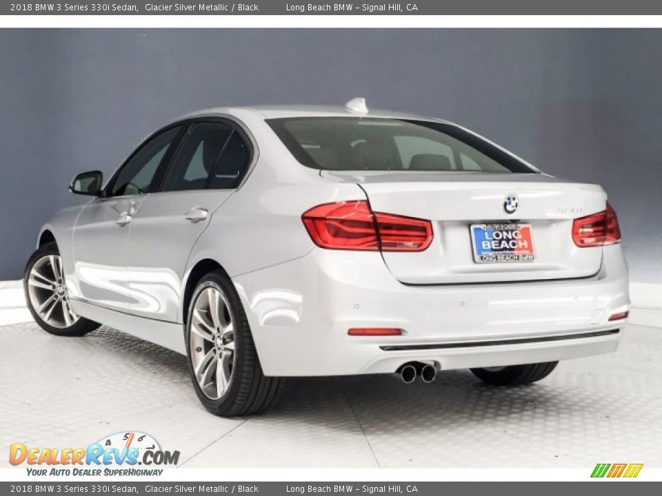 2018 BMW 3 Series 330i Sedan Glacier Silver Metallic / Black Photo #10