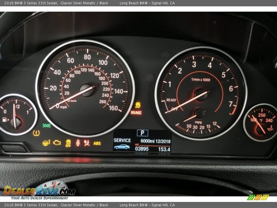 2018 BMW 3 Series 330i Sedan Glacier Silver Metallic / Black Photo #18