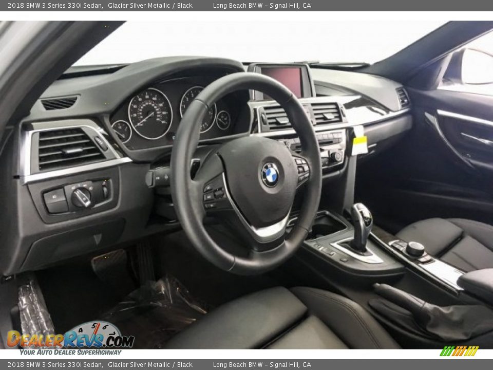 2018 BMW 3 Series 330i Sedan Glacier Silver Metallic / Black Photo #20