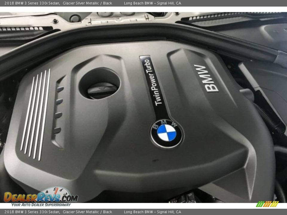 2018 BMW 3 Series 330i Sedan Glacier Silver Metallic / Black Photo #28