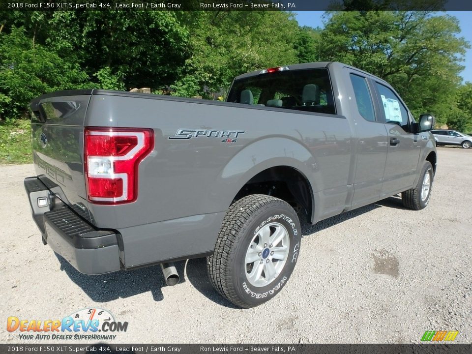 2018 Ford F150 XLT SuperCab 4x4 Lead Foot / Earth Gray Photo #3