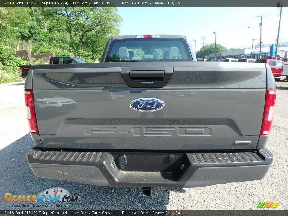 2018 Ford F150 XLT SuperCab 4x4 Lead Foot / Earth Gray Photo #4